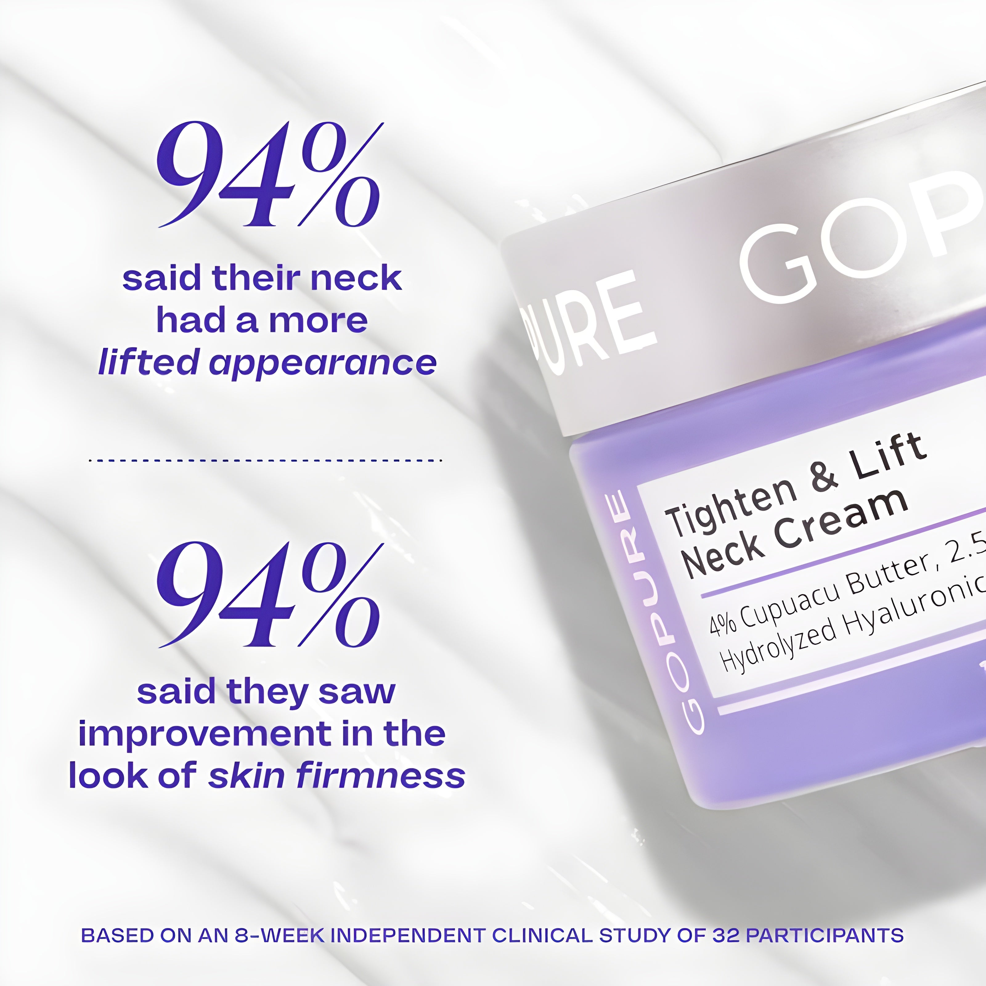 Viral GOPURE Neck Cream Tighten & Lift Firming Cream for Crepey Skin
