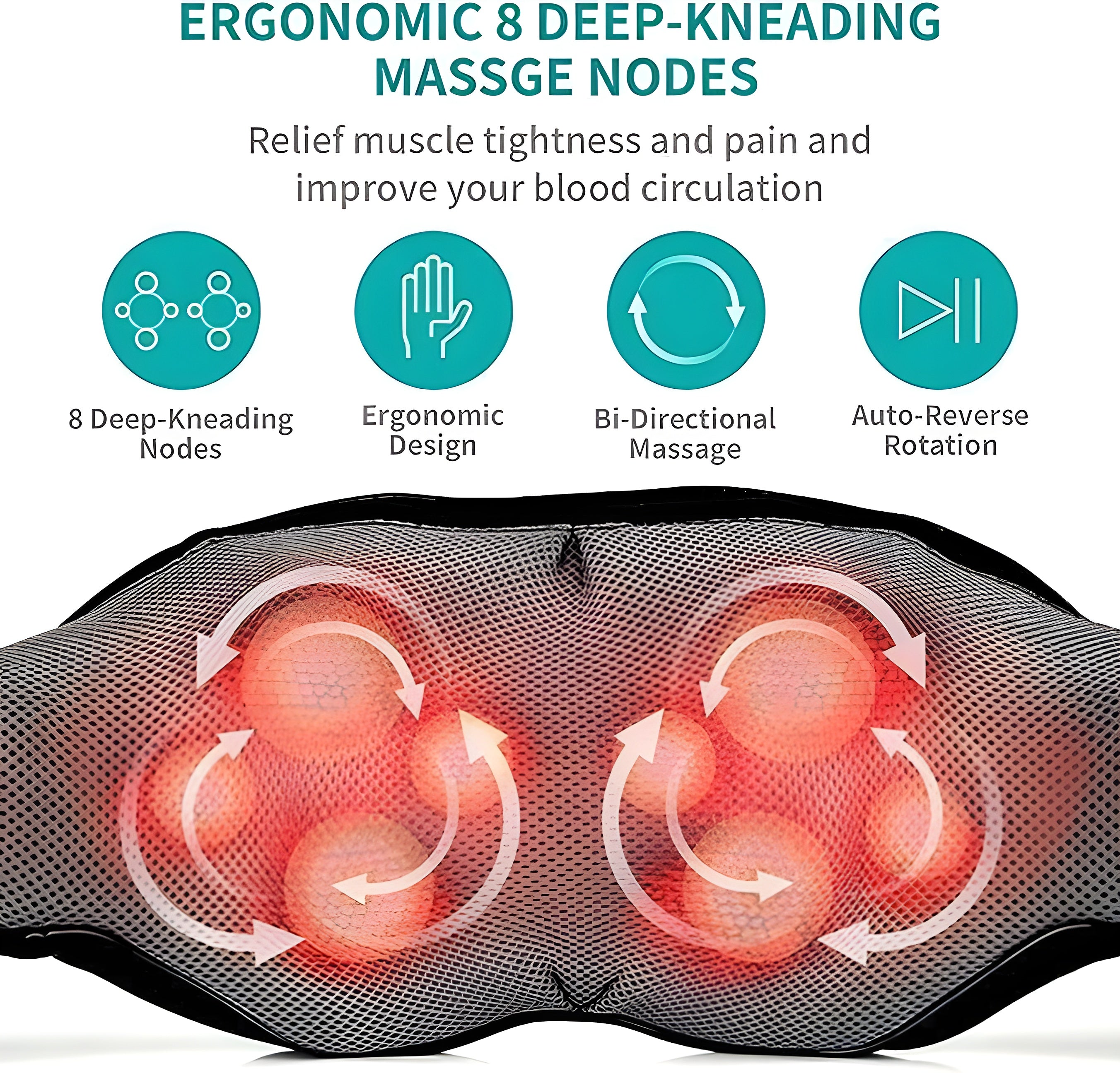 Neck Shoulder Back Massager with Heat