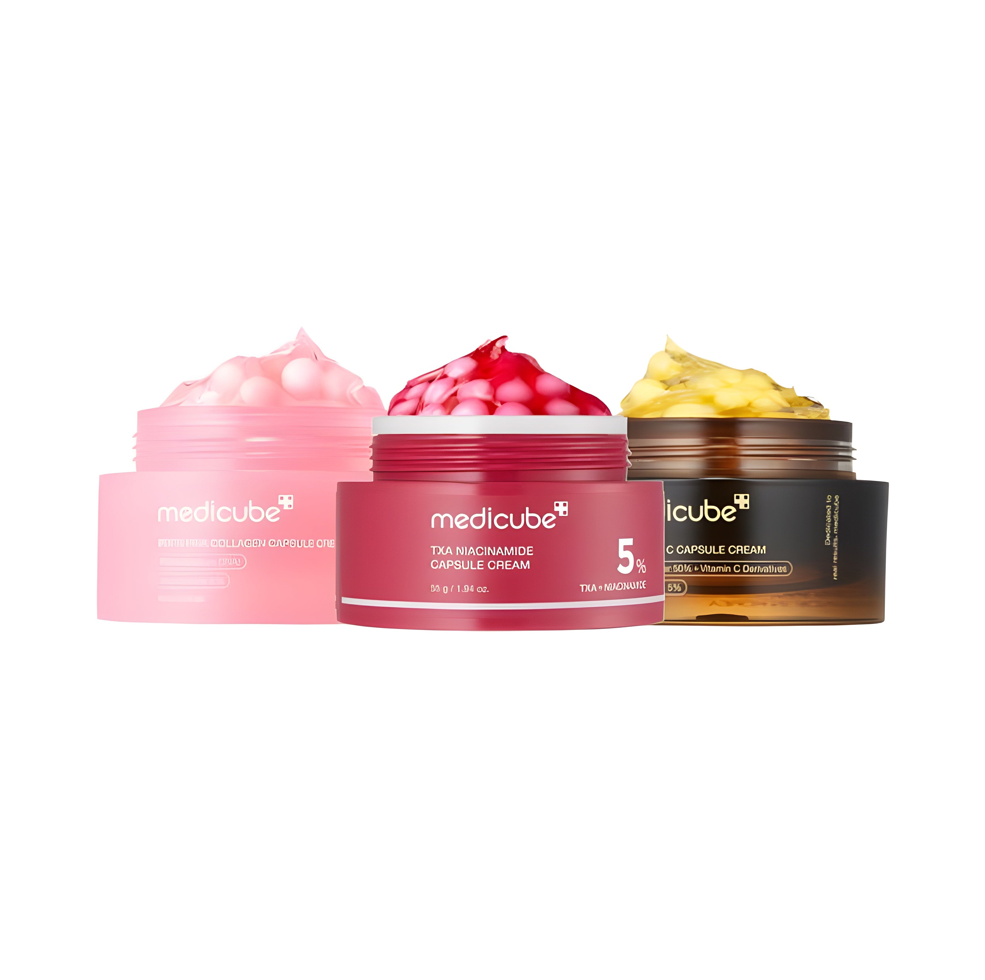 Mix & Match Boba Cream Set | Tiktok Viral Capsule Creams for Uneven Skin Tone, Glow Hydration, Korean Skincare, K-beauty
